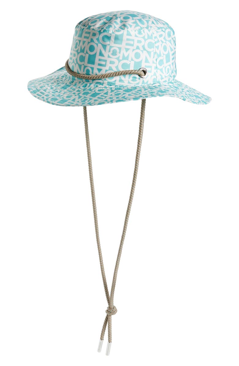 Moncler Tema 3 Allover Logo Bucket Hat, Main, color, 