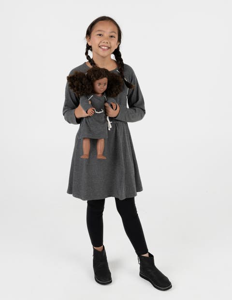 Girls Bow Tie Dress with Matching Doll Dress