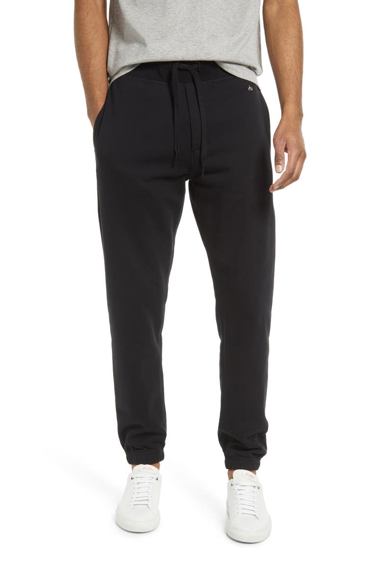City Prospect Organic Cotton Joggers, Main, color, BLACK