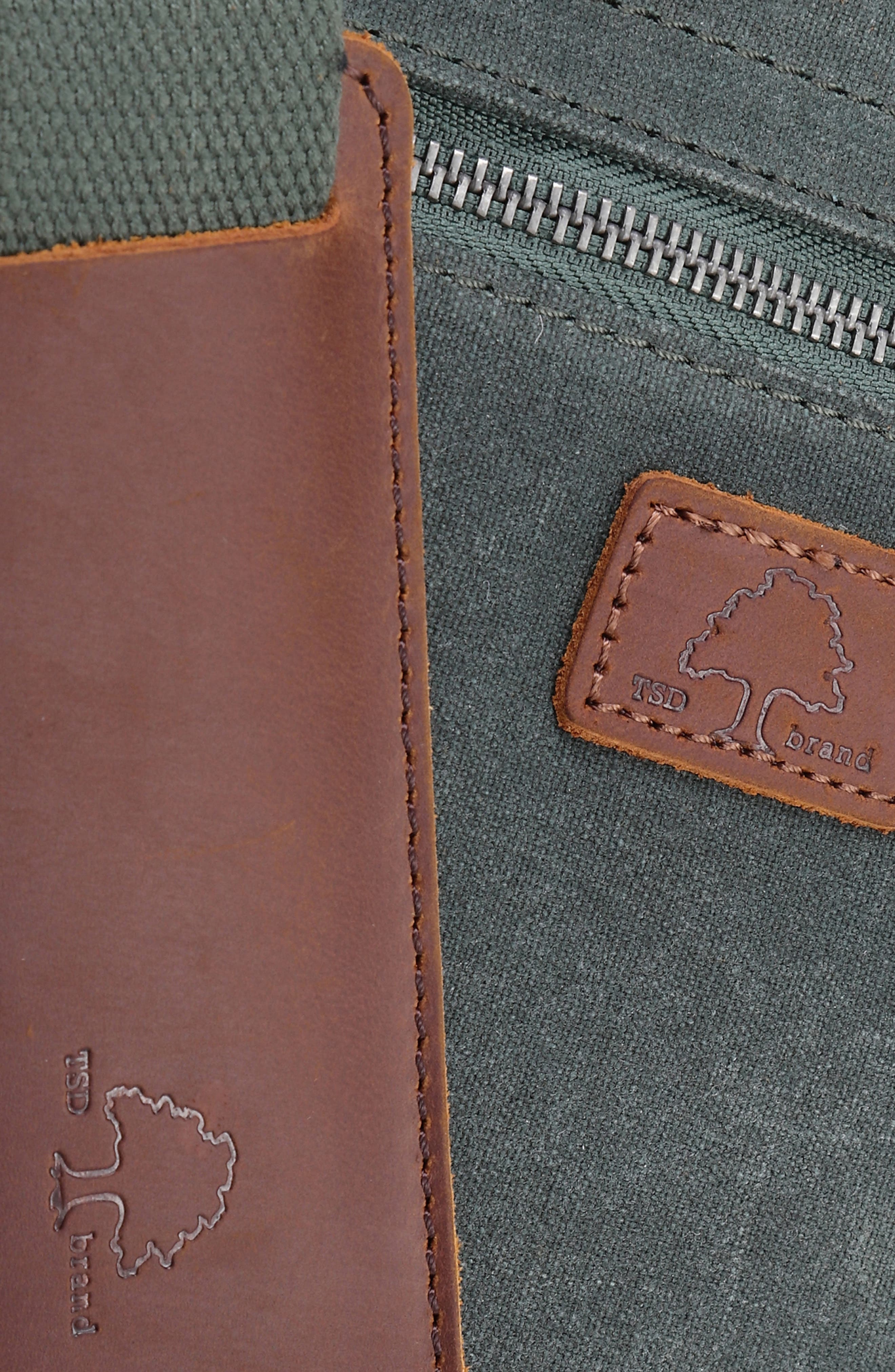 THE SAME DIRECTION Stone Creek Waxed Canvas Briefcase, Alternate, color, 