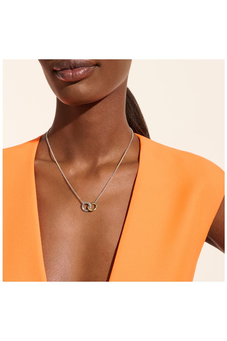 JH Essential Linked Necklace, 2mm, Alternate, color, SILVER/GOLD