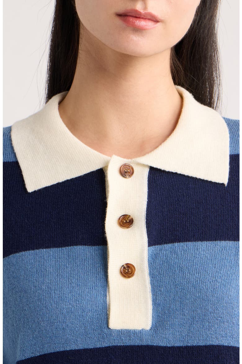 Peyton Rugby Polo Sweater, Alternate, color, BLUE NAVY