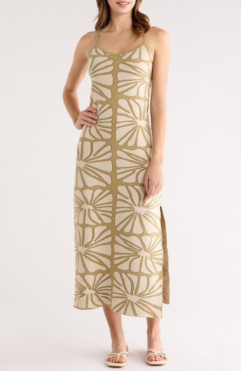 Billabong Overheated Midi Dress, Main, color, Green Ash