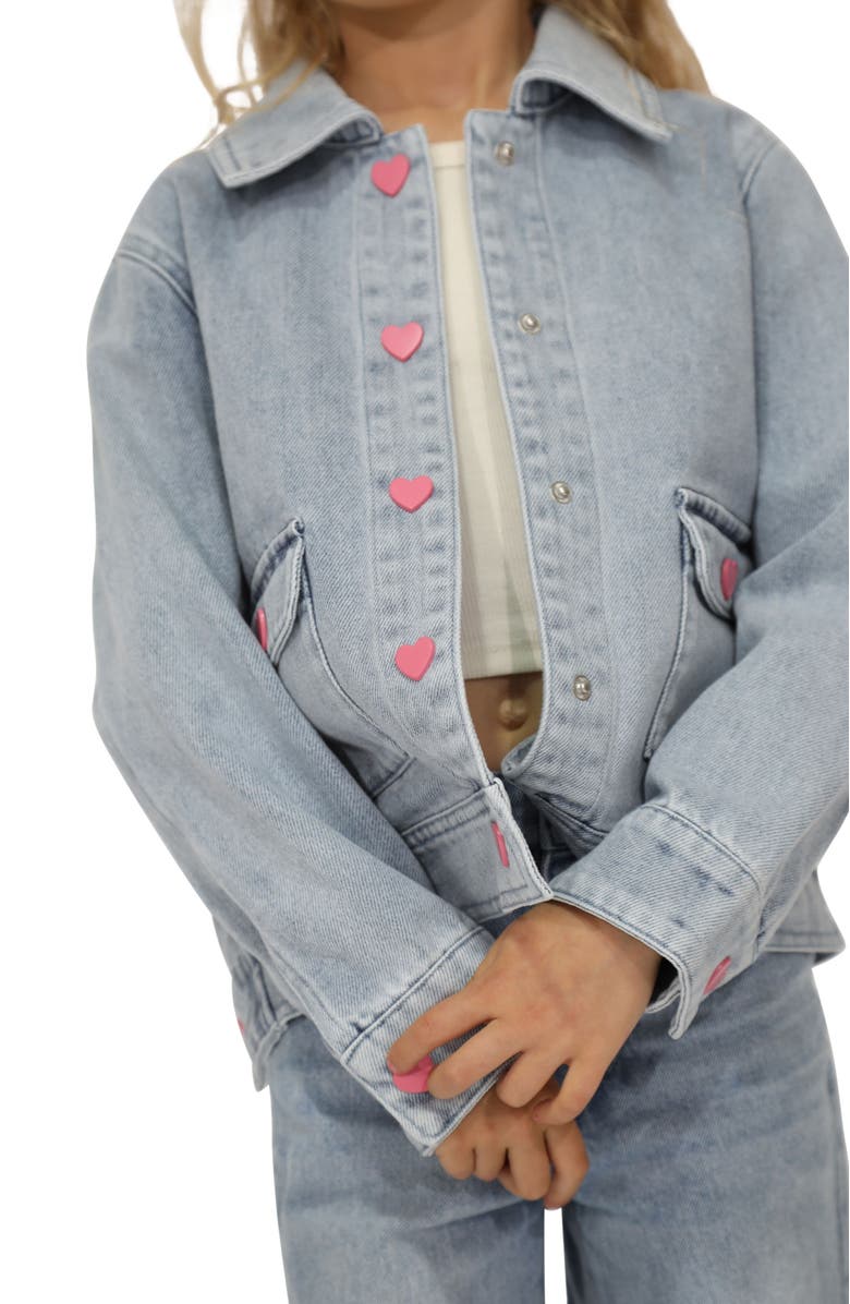 Belle & Bloom Sweet Like Me Denim Jacket, Alternate, color, Stonewash