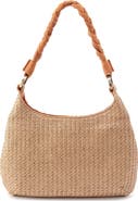 HOBO Madison Woven Straw Shoulder Bag
