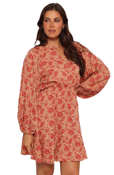 Marti Floral Long Sleeve Minidress
