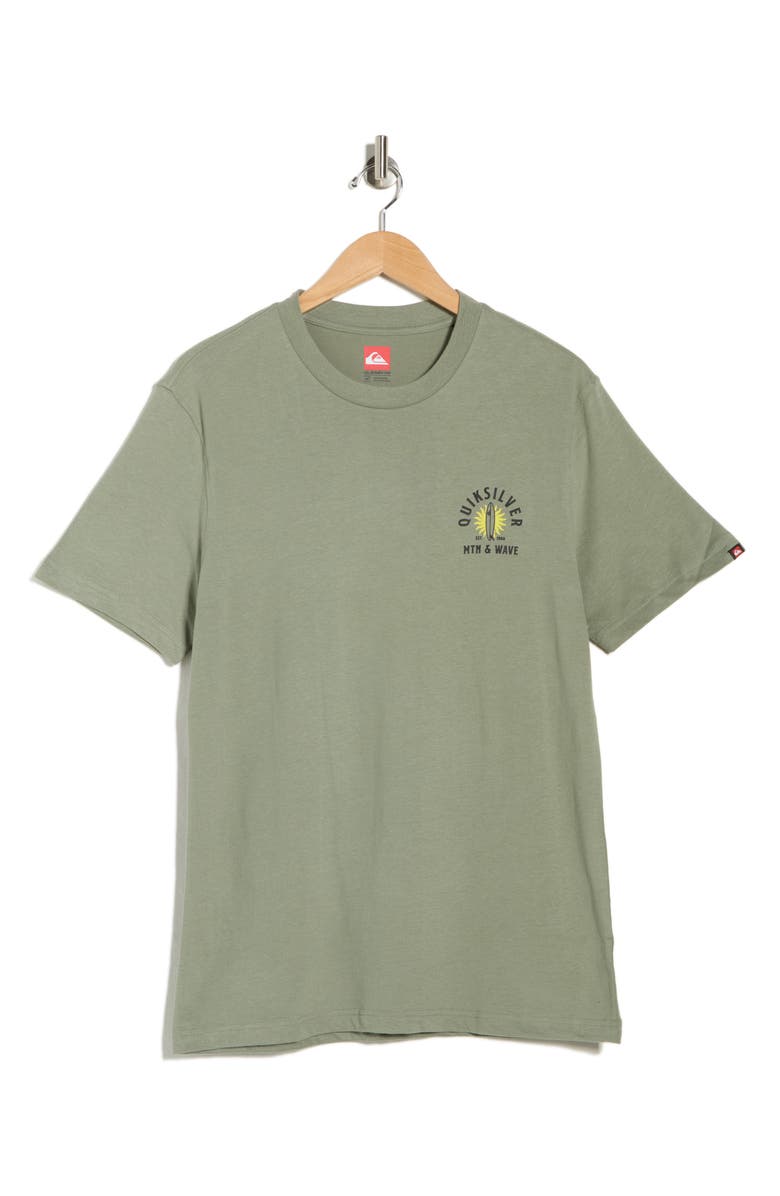 Quiksilver Towline Cotton Graphic T-Shirt, Alternate, color, Sea Spray