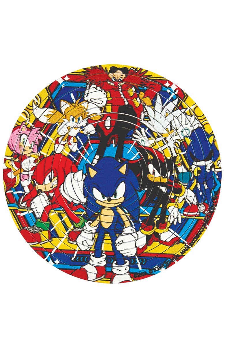 Spin Flip Sonic & Dr. Eggman 2In1 Doublesided Puzzle,8+, Alternate, color,
