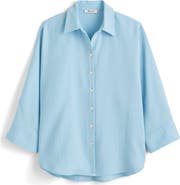 Madewell Cotton Double Gauze Oversize Shirt