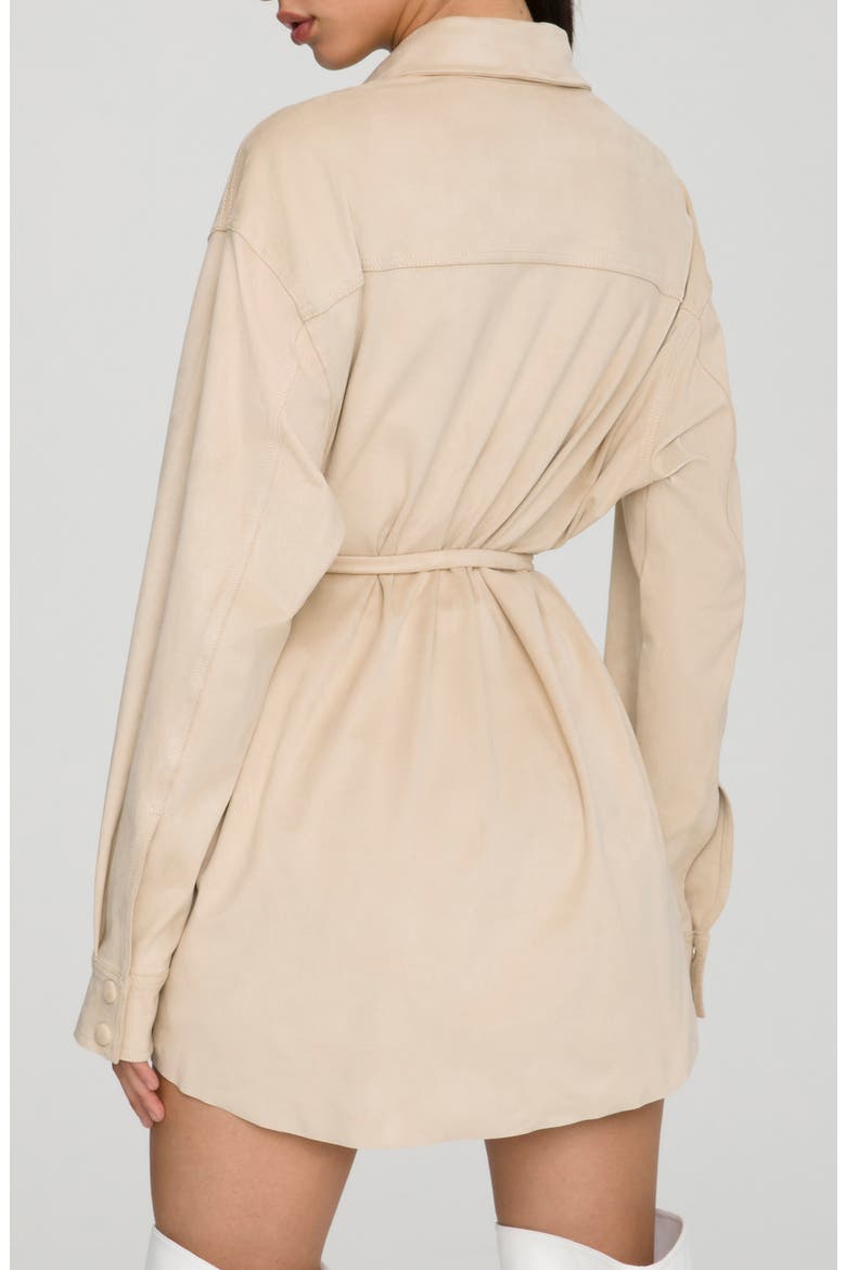Belted Shirt Jacket, Alternate, color, TAUPE001