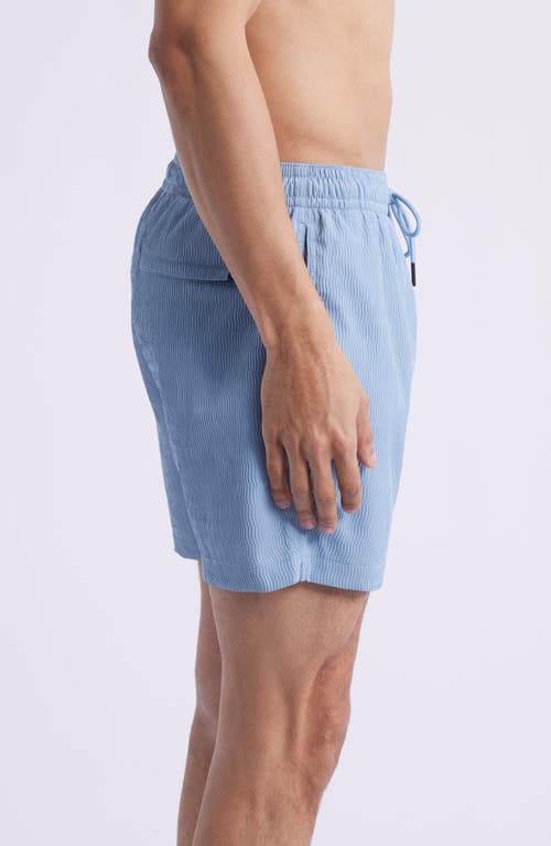 Chubbies Misty Breezes 5.5-inch Swim Trunks In Dusty Blue