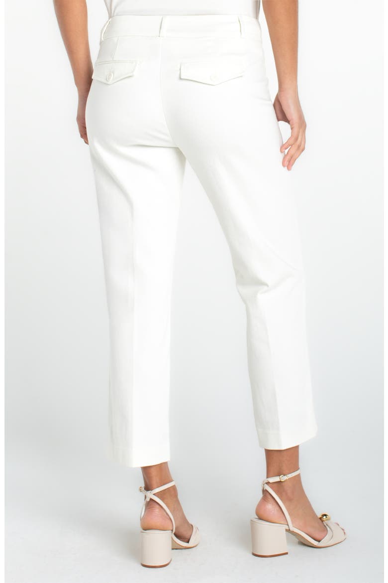 Welt Pocket Crop Straight Leg Pants, Alternate, color, WHIPPED CREAM