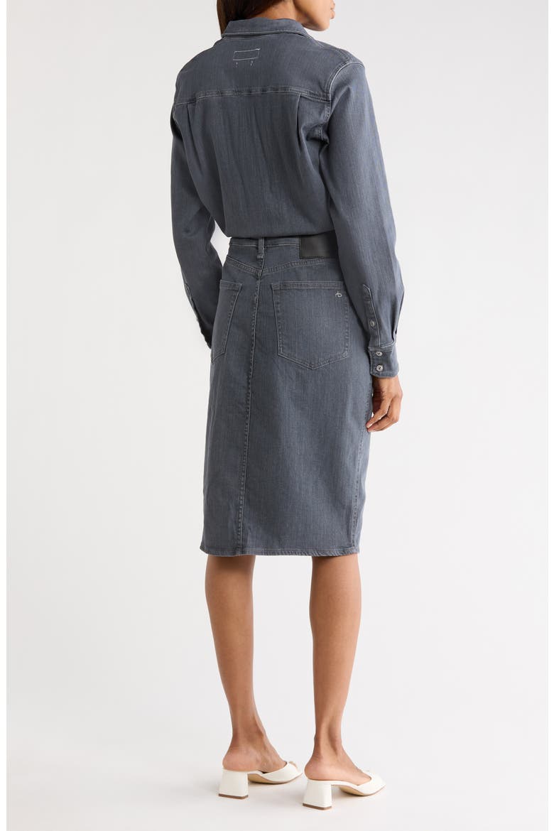 Long Sleeve Shirtdress, Alternate, color, GREY