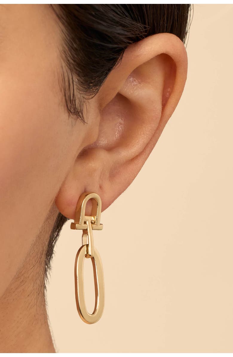 Oradina 14K Yellow Gold Maison Drop Earrings, Alternate, color, 