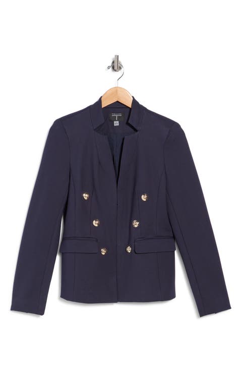 Double Breasted Ponte Jacket