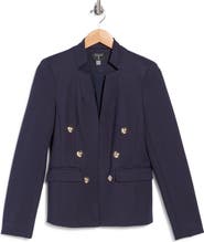T Tahari Double Breasted Ponte Jacket