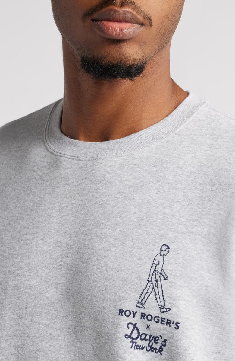 Roy Rogers x Dave's New York Gender Inclusive Logo Graphic Sweatshirt, Alternate, color,