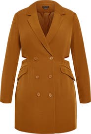 City Chic Marrie Side Cut Out Blazer Dress