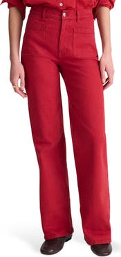 Madewell The Emmy Patch Pocket Wide Leg Pants