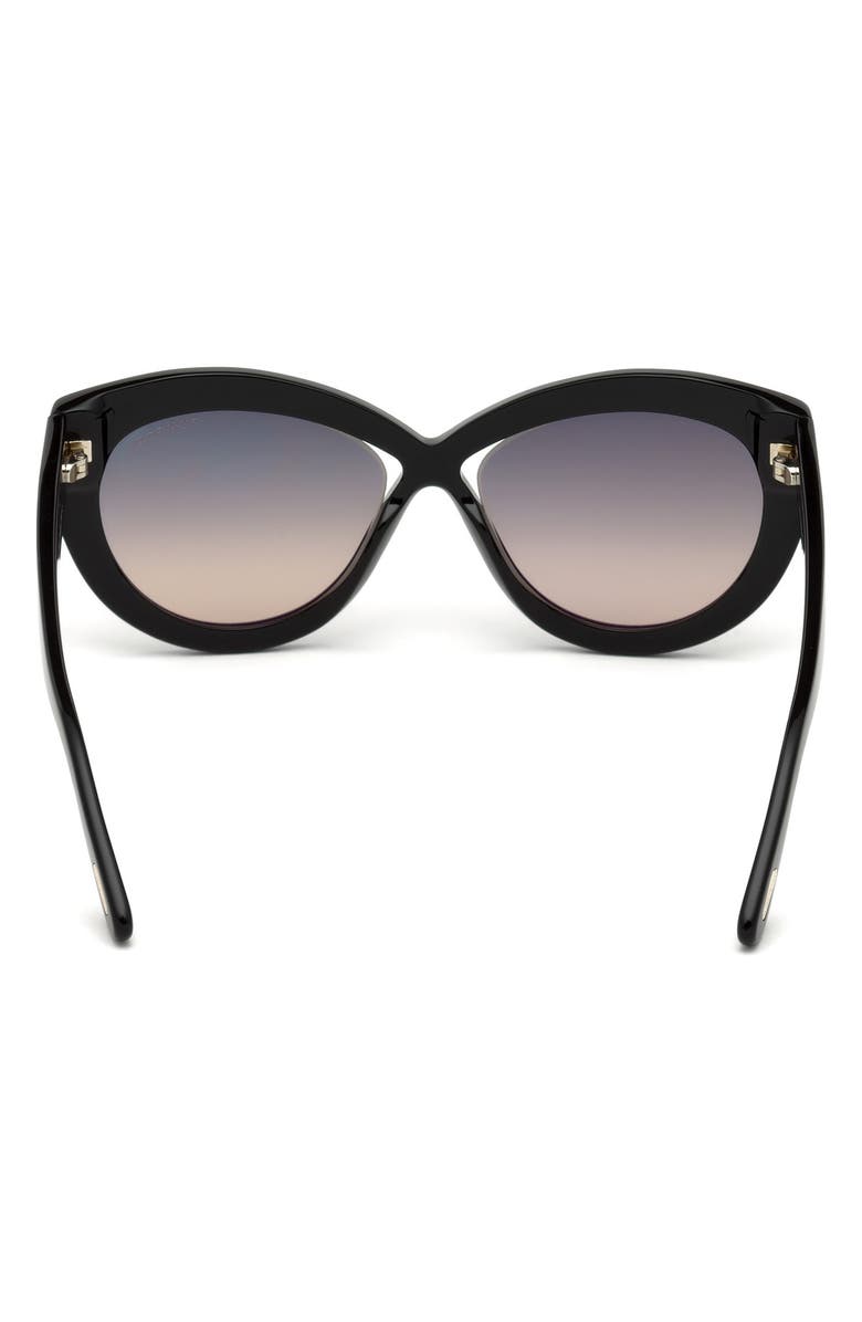 TOM FORD 56mm Cat Eye Sunglasses, Alternate, color, 