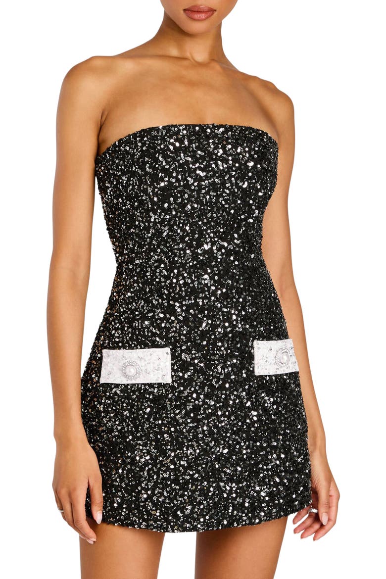 Merit Dress, Alternate, color, Black/White