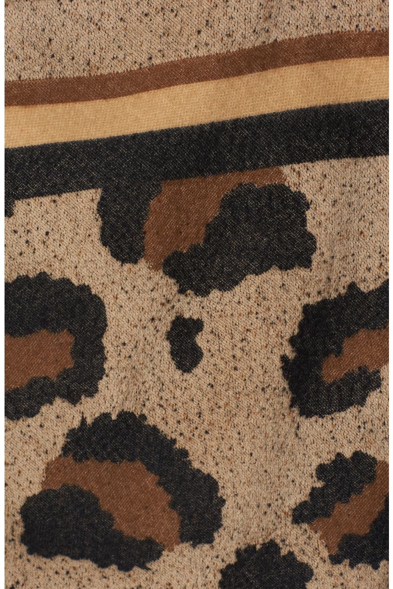 BP Leopard Print Ruana, Alternate, color, BROWN MULTI