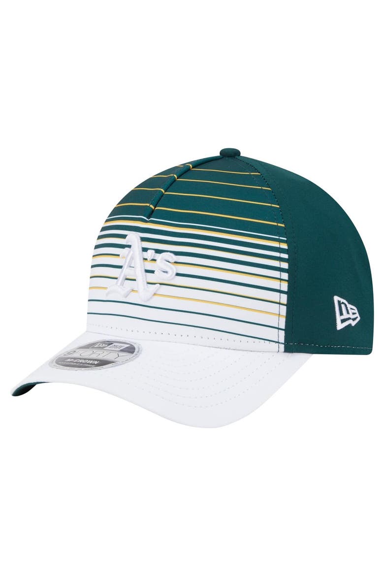 Men's New Era  Green Athletics Gradient 9FORTY M-Crown Adjustable Hat, Main, color, Green