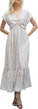 WISHLIST Floral Cinched Midi Dress