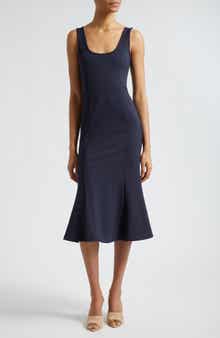 L'AGENCE Bisous Flared Midi Dress