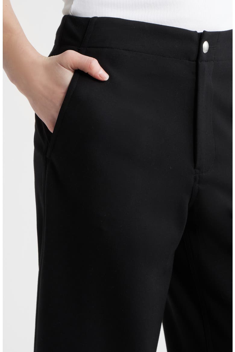 Irina Ponte Wide Leg Pants, Alternate, color, BLACK