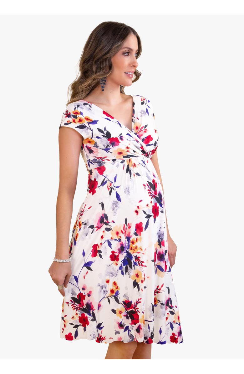 Tiffany Rose Maternity Alessandra Maternity Dress, Alternate, color, Mystic Bloom