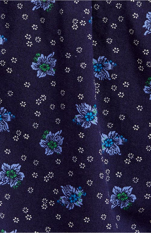 Free People Cambridge Printed Pull On Shorts In Blue