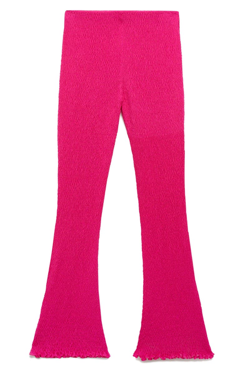 MANGO Braided Knit Flare Pants, Alternate, color, 