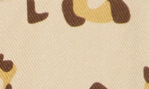 Avec Les Filles Cargo Pocket Shorts In Spring Leopard
