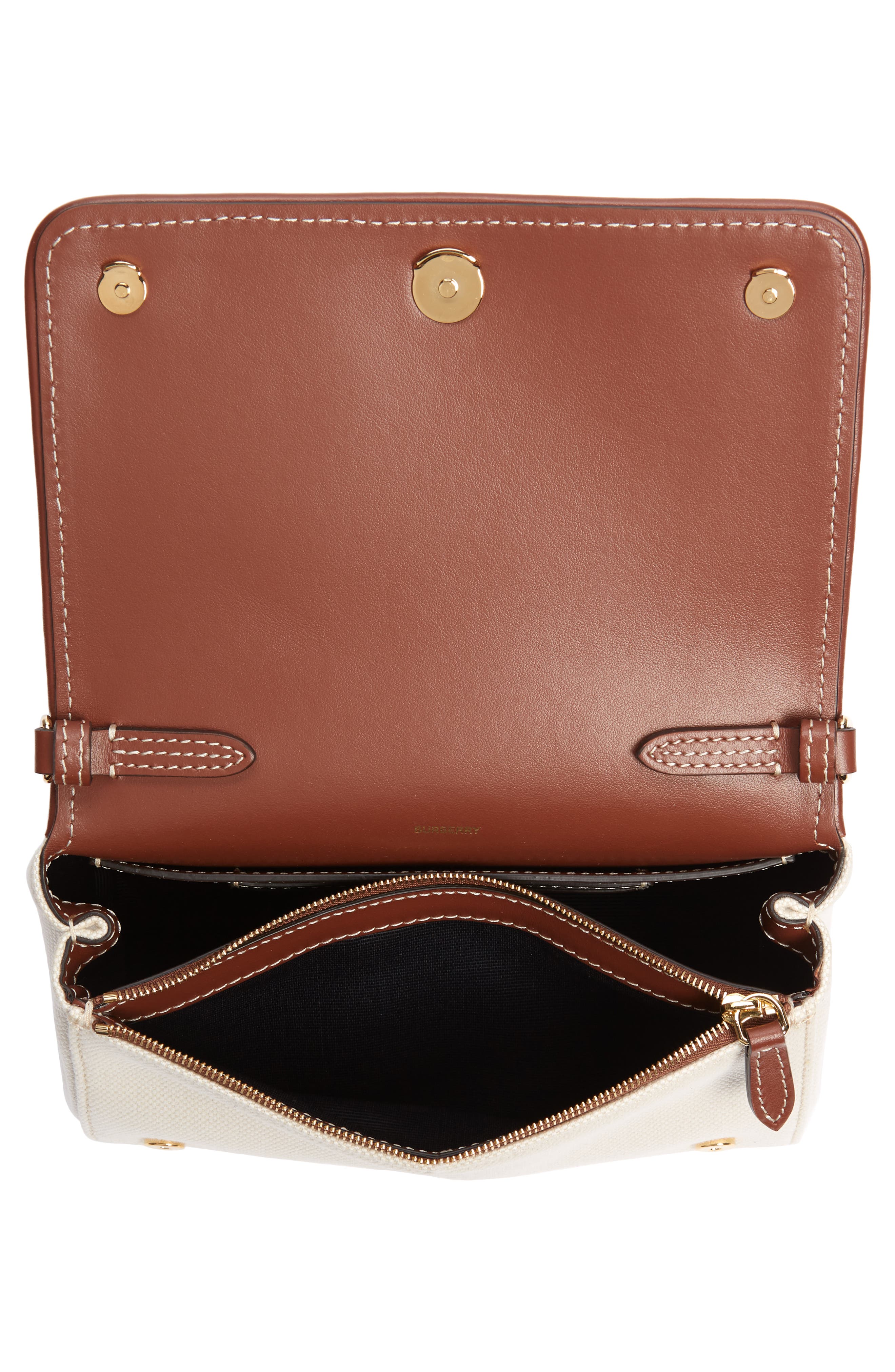 Burberry Hackberry Horseferry Print Canvas Crossbody Bag, Alternate, color, 