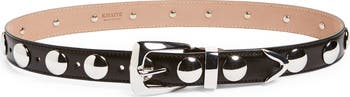 Benny Stud Patent Leather Belt