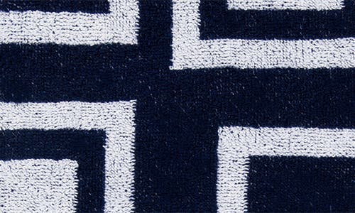 Sferra Monterosso Cotton Terry Cloth Beach Towel In Midnight