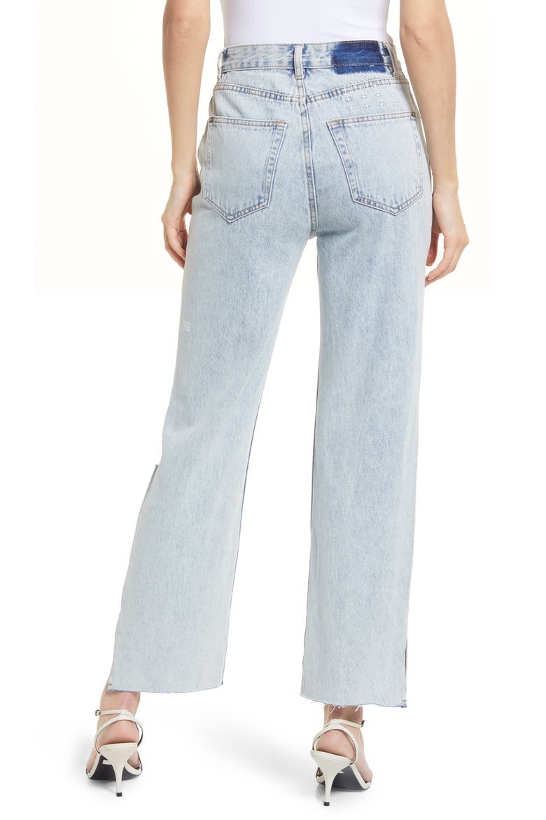 Brooklyn Jean Muse Split Straight Leg Jeans, Alternate, color, DENIM