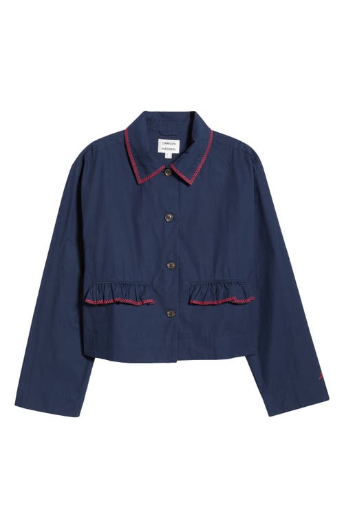 Damson Madder Lykke Button-up Shirt In Blue