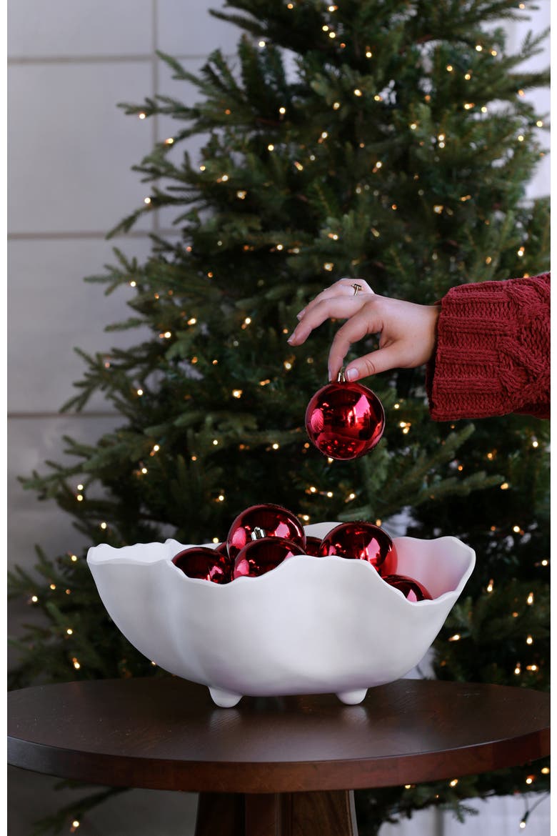 Vida Large Bowl, Alternate, color, White