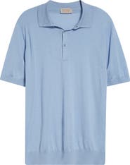 John Smedley Elias Sea Island Cotton & Cashmere Polo Sweater