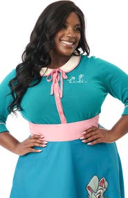 Unique Vintage Plus Size Embroidered Cardigan