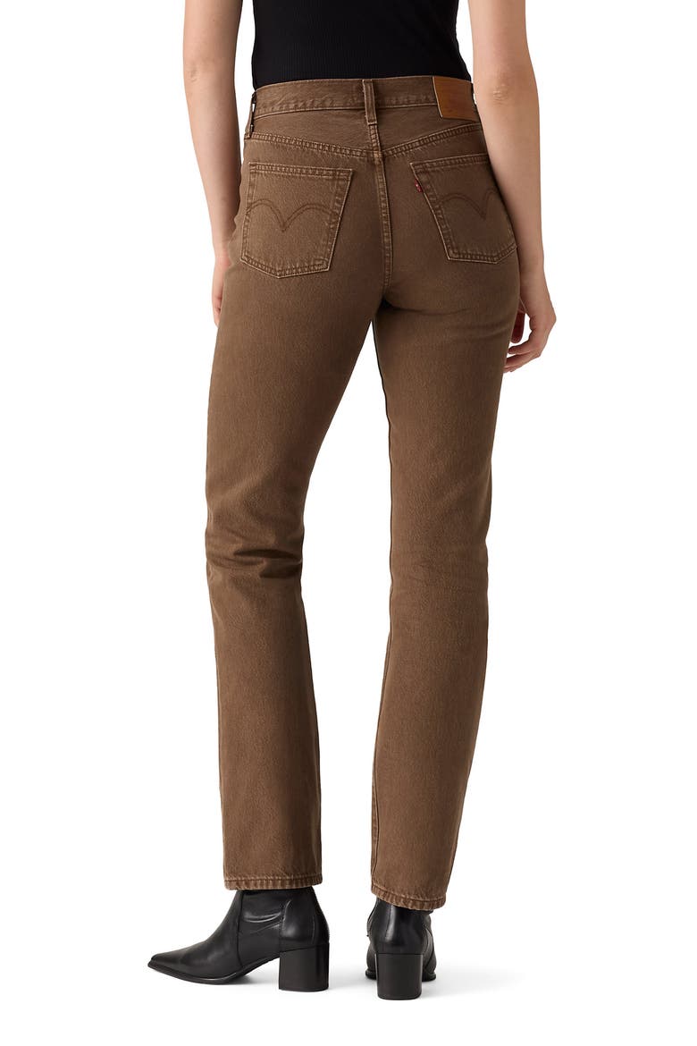 501® High Waist Straight Leg Jeans, Alternate, color, LARIAT LUCK