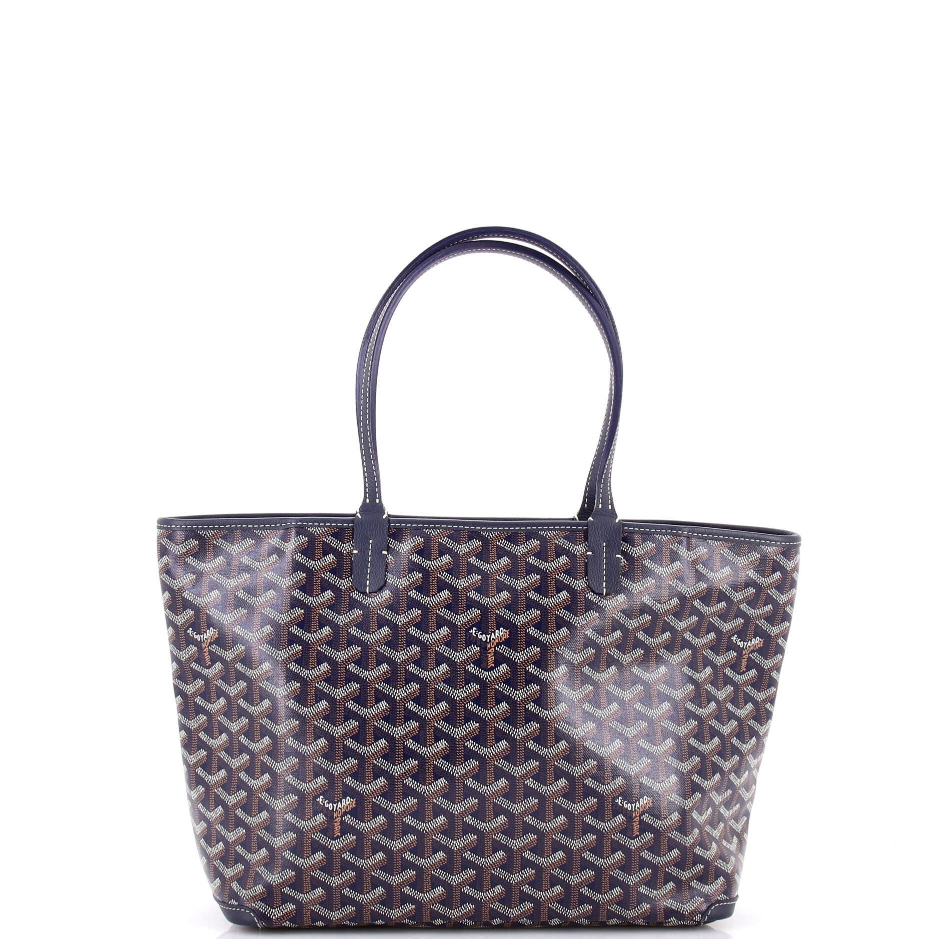 Pre-Owned Goyard Artois Tote Coated Canvas PM, Alternate, color, Blue