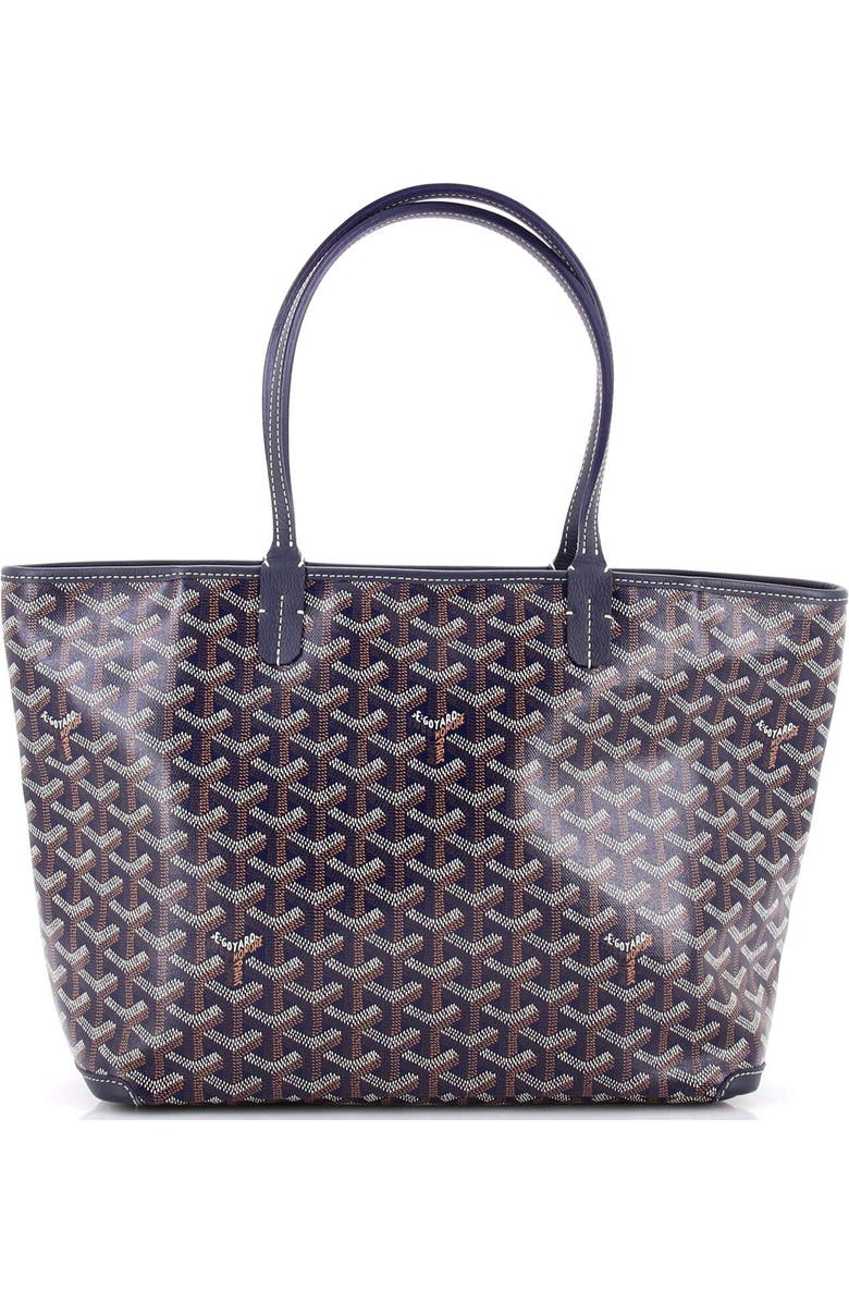 Pre-Owned Goyard Artois Tote Coated Canvas PM, Alternate, color, Blue