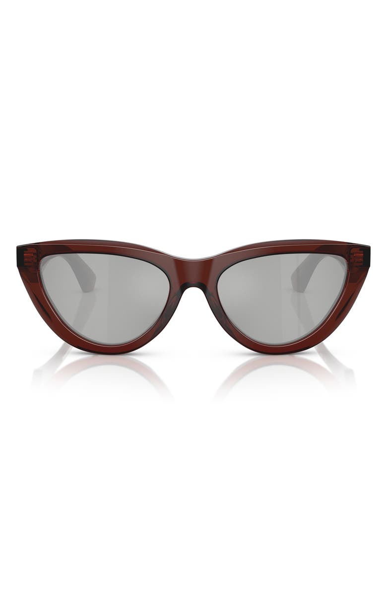 Burberry 55mm Cat Eye Sunglasses, Main, color, Brown