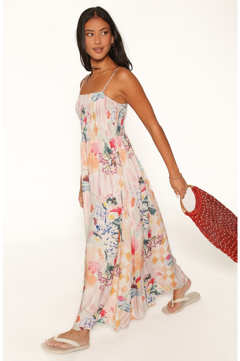 Kalyn Maxi Dress, Alternate, color, PINK WATERCOLOR