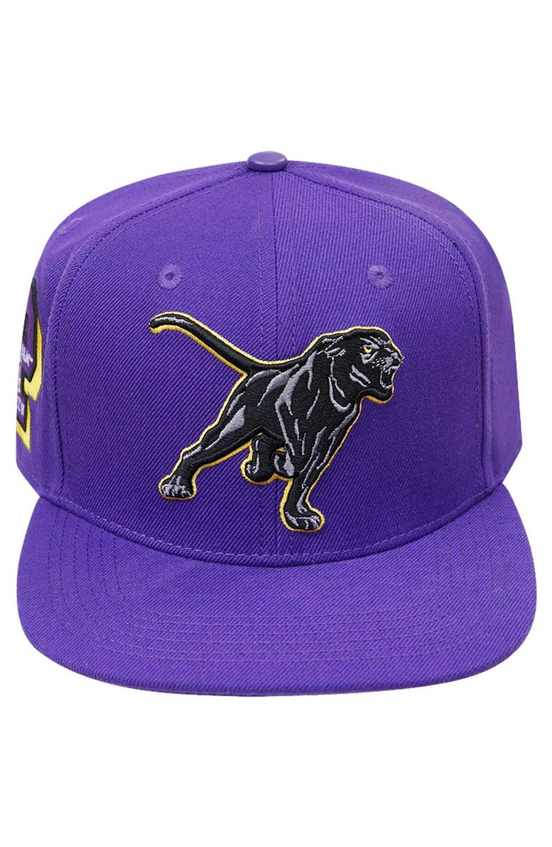 PRO STANDARD Men's Pro Standard  Purple Prairie View A&M Panthers Evergreen Mascot Snapback Hat, Alternate, color, 