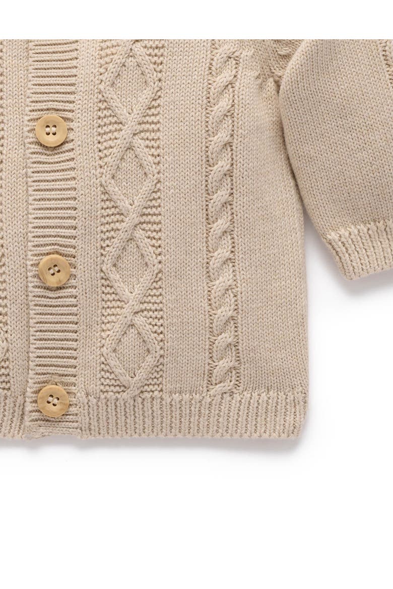 Cable Cardigan, Alternate, color, Oatmeal Melange