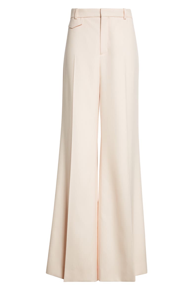 Virgin Wool Wide Leg Trousers, Alternate, color, BISCUIT PINK
